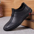 thumbnail image 4 of Zapatos casuales de hombre de primavera y otoño, de cuero genuino, cosidos a mano, transpirables, para uso diario, mocasines para hombre, 4 of 5