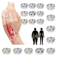 thumbnail image 3 of Anillo de cristal de cuarzo Torina para mujer, terapia Ionix, anillo de cristal de cuarzo para pérdida de peso, anillos de terapia magnética de drenaje linfático, 3 of 4