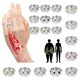thumbnail image 3 of Anillo de cristal de cuarzo Torina para mujer, terapia Ionix, anillo de cristal de cuarzo para pérdida de peso, anillos de terapia magnética de drenaje linfático, 3 of 4