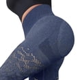 thumbnail image 2 of Hvyesh Womens Hollow Out Yoga Lagging Seamless High Waisted Tummy Control Workout Leggings Slim Fit Butt Lift Tigh Pants, 2 of 4