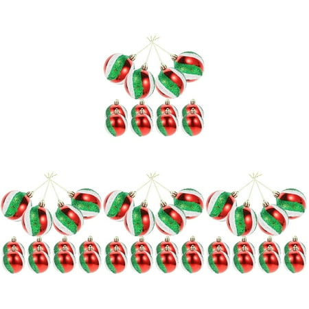 

NUOLUX 48 pcs Christmas Ball Pendants Xmas Ball Hanging Ornaments Xmas Decorations