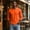 # Orange, variant on Men's V Neck Long Sleeve Shirts Casual T-Shirts Slim Fit Longline Tee Solid Color Soft Shirts Dark Purple L
