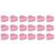 thumbnail image 1 of Set of 18 Mini Heart Shaped Candles, Romantic Candlelight Dinner Decorations, Pink, 1 of 2