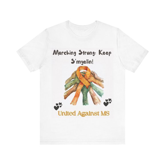 Marching Strong Multiple Sclerosis Awareness Unisex Jersey Short Sleeve Tee