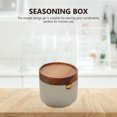thumbnail image 2 of Kitchen Canister Ceramic Wood 1 Set 3.4x3.4x3.0in, 2 of 9