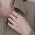 thumbnail image 4 of GOOHOCHY Anillo vintage con diseño de flor de oro rosa, regalo de Navidad para mujer (n.° 10), 4 of 8