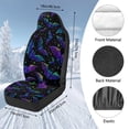 thumbnail image 7 of Uorisanigo Seat Covers Front Set for Cars Trucks SUV, Comfy Halloween Bat Automotive Seat Cushinon Protection Fit Auto Accessories, Easy to Install & Comfortable, Set of 2, 7 of 7
