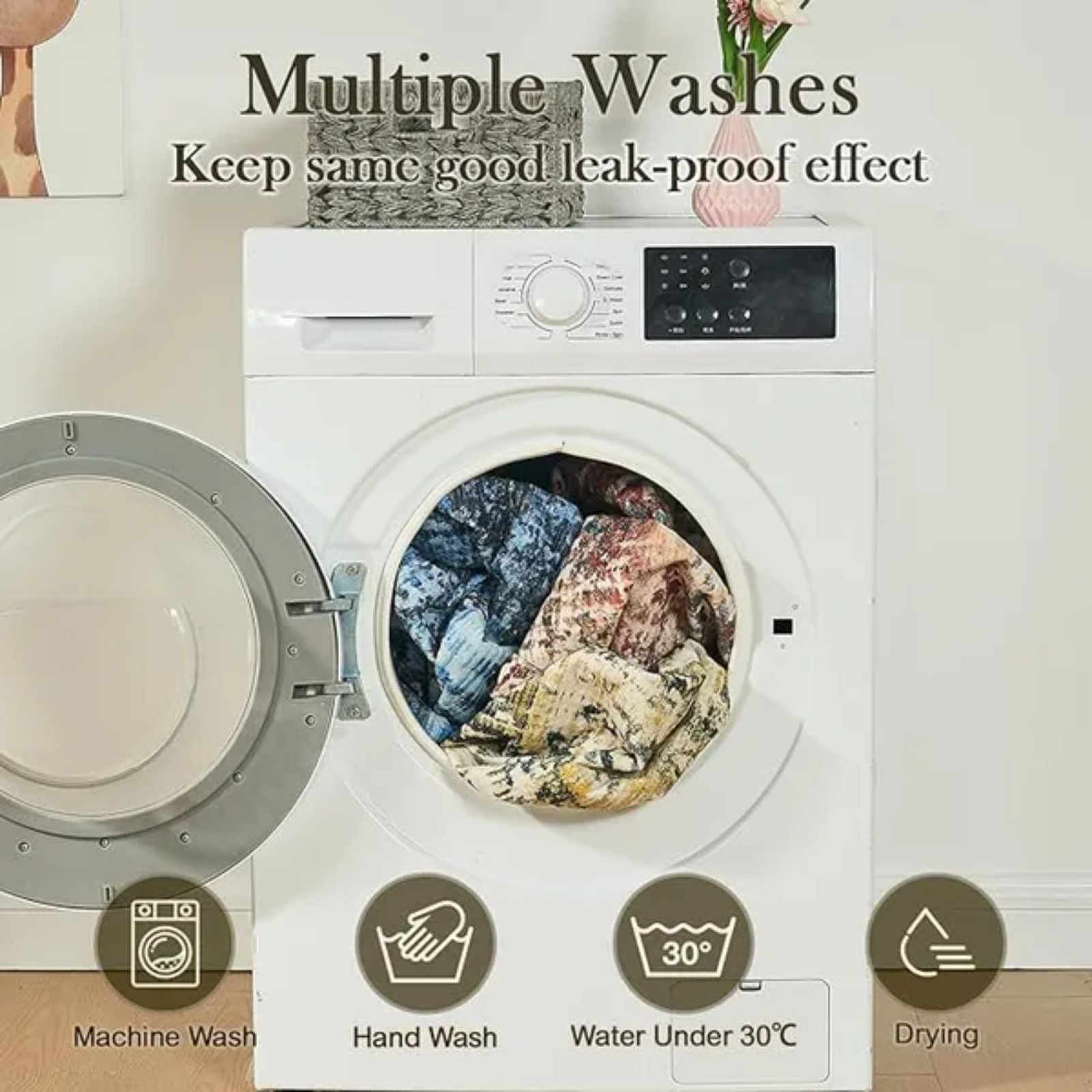 Washable Dog Pee Pads, 2-Pack Super Absorbent Reusable Puppy Training Pads with Non-Slip Backing, for Crate Training, Whelping, and Floor Protection, 18"x24" Leakproof Litter Mat