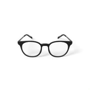 Bio Eyes Men's BE152 Myrtle Round Prescription Eyeglasses with Case, Black
