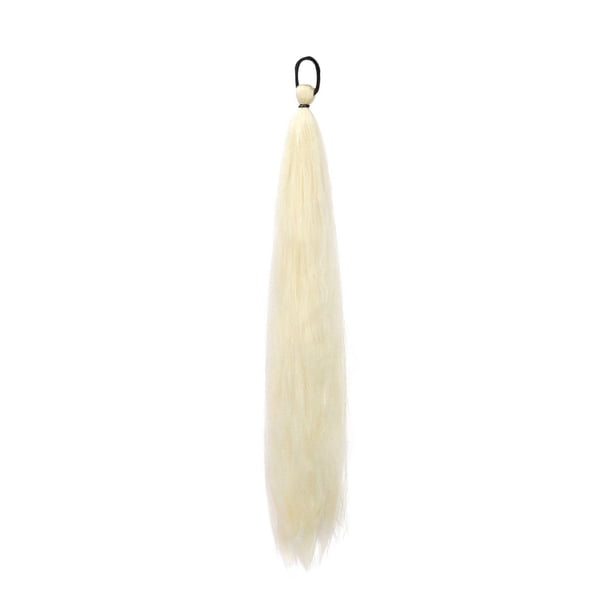 Peluca de coleta, extensiones de cabello, accesorios, suave, 65 cm, con goma para el cabello. A11