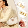 thumbnail image 3 of 4 Colors Metal Chain Extender 4.3 Inch Short Chain Bag Strap Extender Replacement Mini Purse Chain with Spring Gate Ring Decoration Chain DIY for Satchel Shoulder Bag Crossbody Bag, 3 of 7