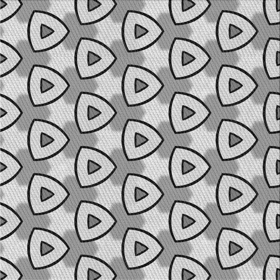 Ahgly Company Indoor Square Patterned Gainsboro Gray Area Rugs, 5' Square