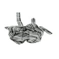 thumbnail image 4 of Unique Bargains 1 Pc Scrunchie Fashion Plaid Bow Ribbon Hair Elastics Gray White, 4 of 5
