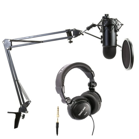 Blue Microphone Blackout Yeti with Boom arm, Pop Filter, Mount and