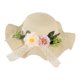 thumbnail image 4 of Sombrero DIY Flores Artificiales Ligero Vacaciones Transpirable Cubo Mujer Cumpleaños Estilo A, 4 of 9