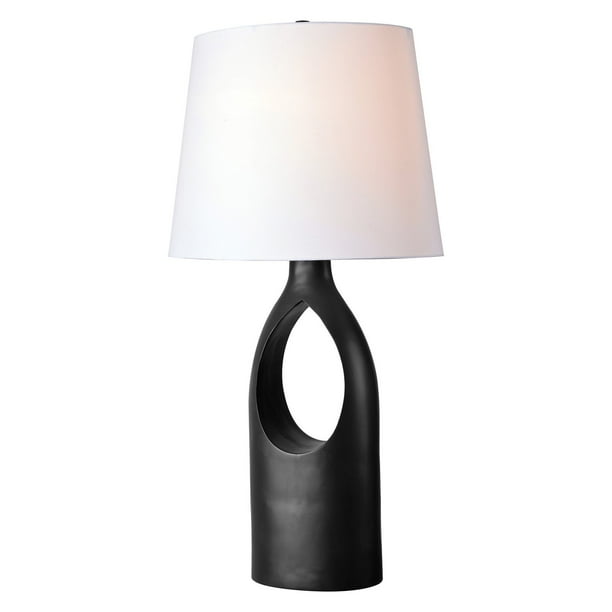 Kenroy Home Colby Gloss Black Table Lamp Com Colby Gloss Black Table Lamp, Colby Modern Desk Table Lamp