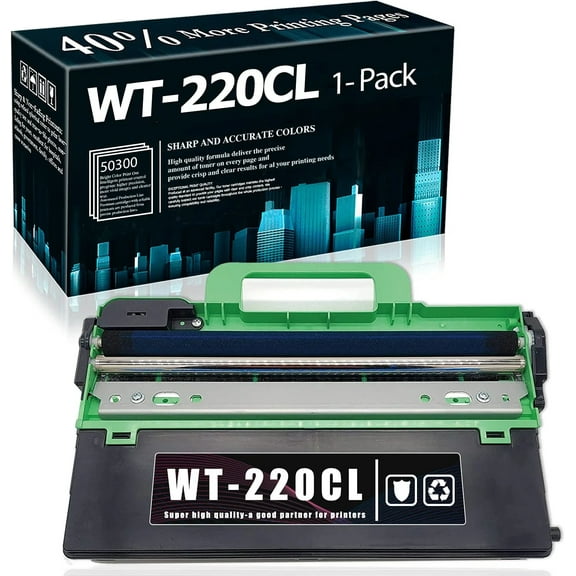 1PK Compatible WT-220CL WT220CL Waste Toner Box Replacement for Brother HL-3140CW HL-3170CDW HL-3180CDW MFC-9130CW MFC-9330CDW MFC-9340CDW Printer