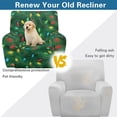 thumbnail image 4 of Kuiaobaty Illumination Print Recliner Chair Cover Large Christmas Reclining Sofa Slipcover Easy Replacement Reclining Slipcover Durable Recliner Couch Cover with Side Pocket for Living Room, 4 of 8