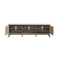 thumbnail image 2 of KeyWhat 70" Mid-Century Modern TV Stand for 75 Inches TV, Fluted Doors & Adjustable Shelves, 2 of 9