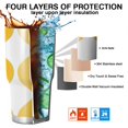 thumbnail image 7 of 30oz Yellow Modern Art Geometric Tumblers Stainless Steel Tumbler with Lid and Straw,Vacuum Insulated Double Wall Travel Tumbler Cups Mug with Cleaning Brush for Coffee,Tea, 7 of 7
