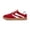 Red/White, variant on LUCKY STEP Womens Retro Suede Sneakers Gum Sole Low-Top Casual Shoes,White&Grey