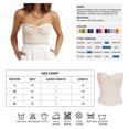 thumbnail image 3 of Top sin tirantes para mujer Sexy Sweetheart Knit Knot Front Camisola sin mangas Adepaton BST3006084-2, 3 of 6