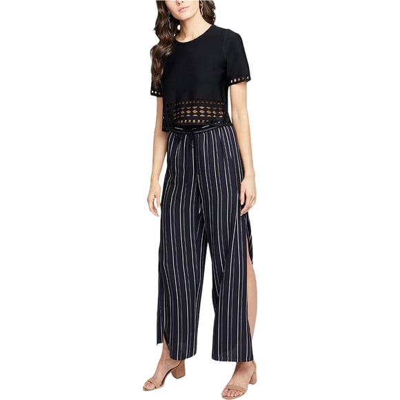 Pantalones de vestir con abertura lateral Rachel Roy para mujer azul mediano