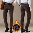 thumbnail image 7 of WTOBBY Men's Relaxed Fit Stretch Corduroy Pants Lightweight Breathable Regular Fit Fleece-Lined Comfortable Casual Winter Men's Trousers for Daily Wear,Coffee 36, 7 of 7