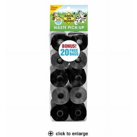 UPC: 0632039400461 | Bags on Board Dog Poop Bags – Black/Grey – 140ct.