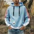 thumbnail image 2 of sususu Mens Hoodies Pullover Graphic Hoodies And Sweatshirts For Comfort And Style For Casual Outings And Active,BU2,XXXL, 2 of 5