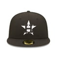 thumbnail image 2 of Men's New Era Black Houston Astros Team Logo 59FIFTY Fitted Hat, 2 of 5