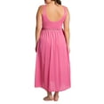 thumbnail image 2 of Exquisite Form 70107 Nylon Tricot Sleeveless Long Nightgown with Floral Lace, 2 of 7