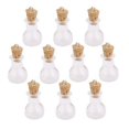 thumbnail image 1 of Frasco de vidrio cilíndrico sin marca, 10 unidades, frasco de perfume, frasco de deseos de vidrio, mini frasco de vidrio, frasco de deseos de vidrio, 1 of 5