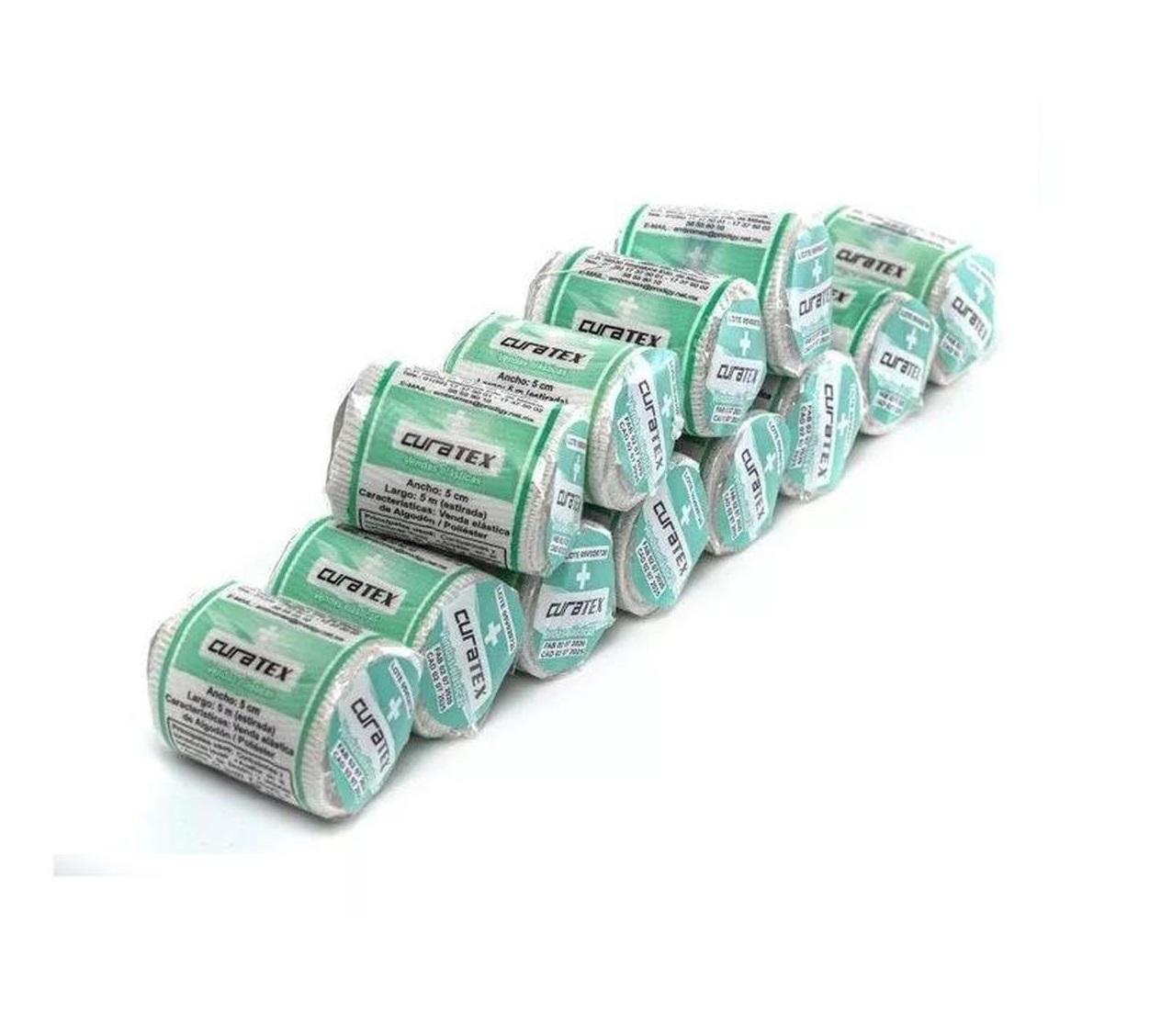 Venda Elástica Quirúrgica Curatex 5 cm x 5 m 36 Piezas Curatex 5 cm ...