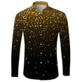 thumbnail image 3 of Telankuip Men's Mardi Gras Muscle Fit Dress Shirts Wrinkle-Free Long Sleeve Casual Button down Festival Sparkling Print Shirt Tops 2026 Fashion Carnival Holiday Party Outfits 11-Black 3XL, 3 of 5