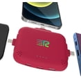 thumbnail image 6 of Rush Charge Universe 3 in 1 Portable Charger – 3300mah, 2.4A High-Speed Fast Charging Compatible with iPhone and Android Lightning, Type C, Micro-USB Charges 3 Devices at a Time Pre-Charged RC33 Red, 6 of 6