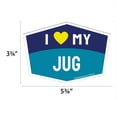 thumbnail image 2 of I Love My Jug Hexagon Shaped Magnet, 2 of 3