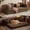 Brown, variant on 78.8" Convertible Sofa Bed, Corduroy Pull Out Couch with Storage Pocket, Folding Futon Sofa Bed, No Assembly Boneless Couch Bed Sleeper Sofa for Living Room Bedroom,Grey