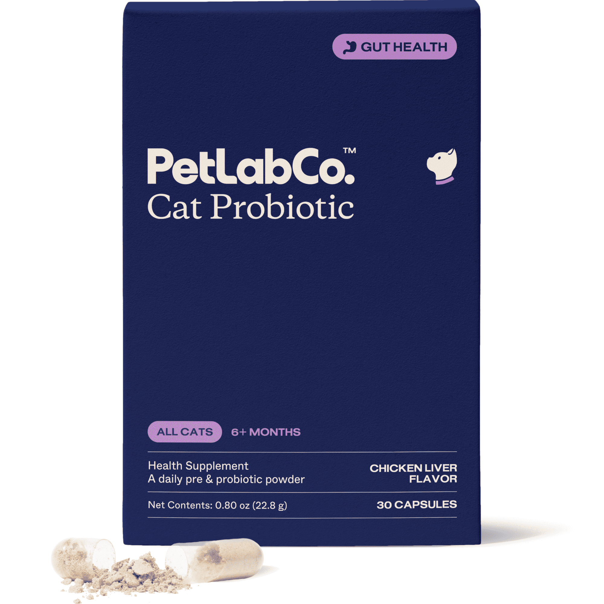 PetLab Co. Probiotics for Cats - Support Gut Health, Diarrhea, Digestive Health & Immune Support - Easy to Use - 30 Count