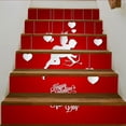 thumbnail image 2 of Calcomanía Vertical De Escalera 3D Valentín Mural Fotográfico Rayas s Calcomanía Artística Zulema  Etiquetas engomadas de la escalera de la escalada 3D, 2 of 8