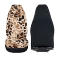 thumbnail image 5 of KUIFORTI Leopard print Automotive Seat Covers Elastic Fabrics Full Protection Two Front Only for Car Warm Auto Interior Cover Anti-Slip Universal Fit Most Cars Sedan SUV, 5 of 7