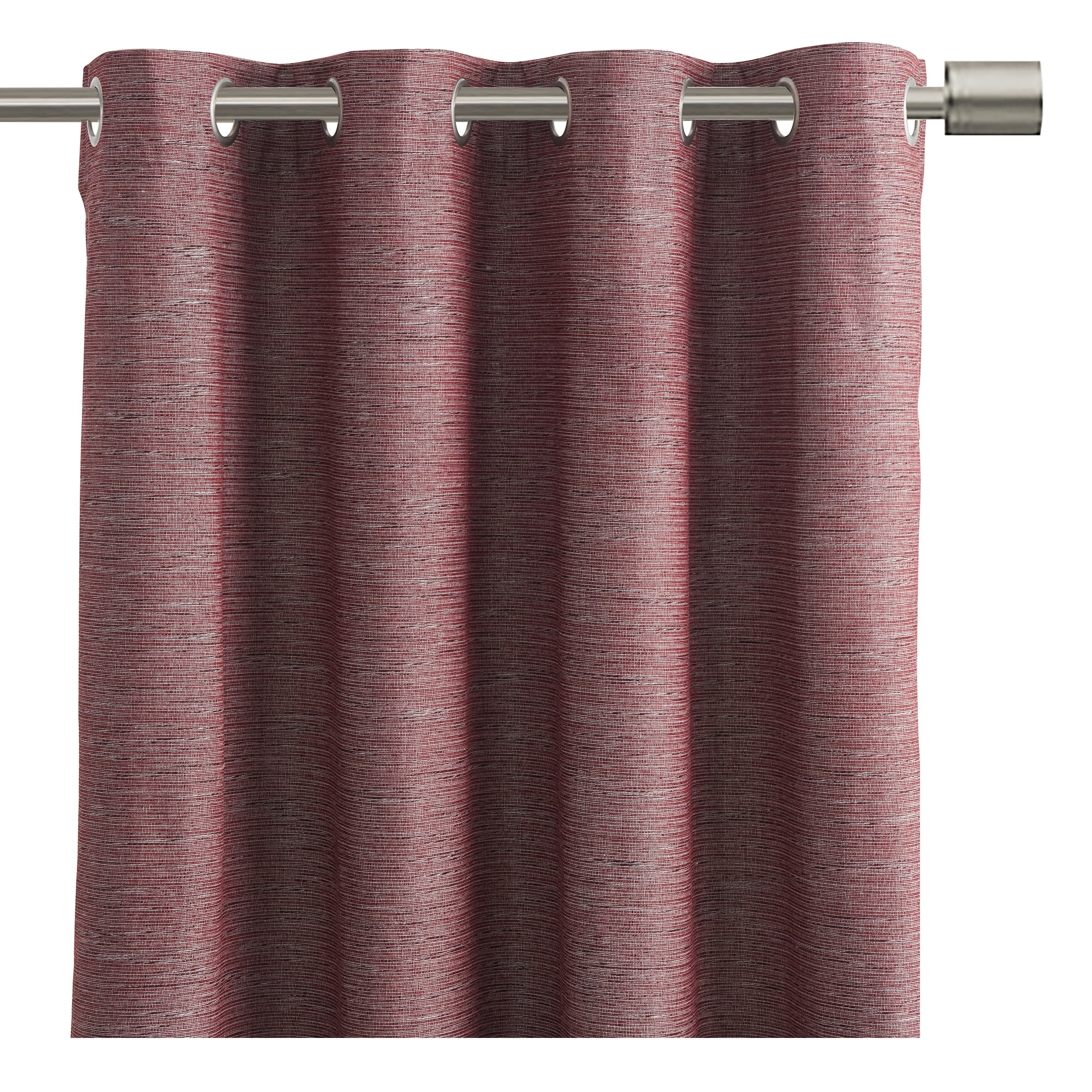 Eclipse Auden Traditional Red Grommet Blackout Single Curtain Panel, 52" x 63"