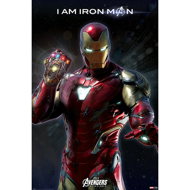 avengers endgame movie poster print iron man i am iron man walmart com