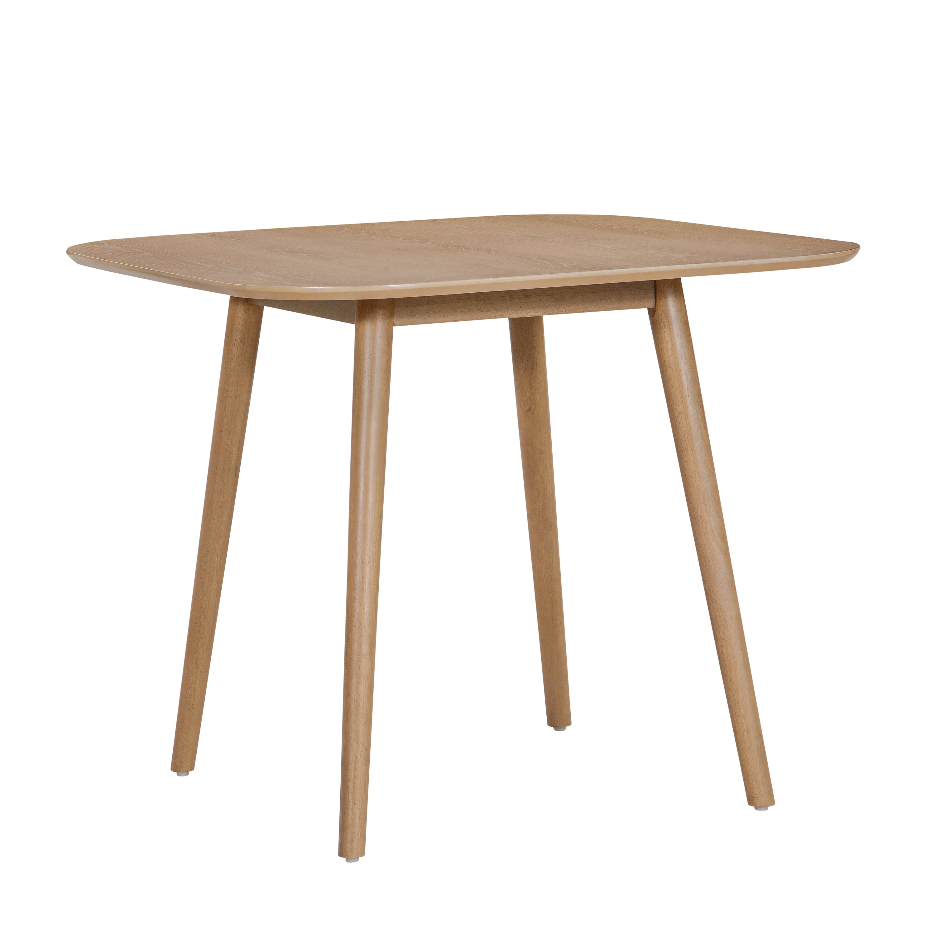 Euroco 35" Square Dining Table for 2, Solid Wood Kitchen Table for Dining Room, Small Space, Apartment,Home Office,Light Natural