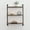 Black, variant on Aspire Home Accents 8 in x 18 in 2-Tier Distressed Floating Shelf
