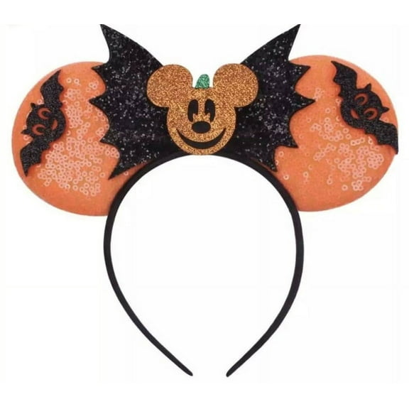 Gifts by RD Halloween Mickey Ears Costume Accessories with Shiny Fabric
