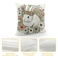 thumbnail image 4 of GOSMITH  Easter Spring Pillow Covers Decoration,Buffalo Plaid Farmhouse Rabbit Bunny Flower Easter Throw Pillows Cushion Case Couch Decor for Spring Home Outdoor Decor, 4 of 5