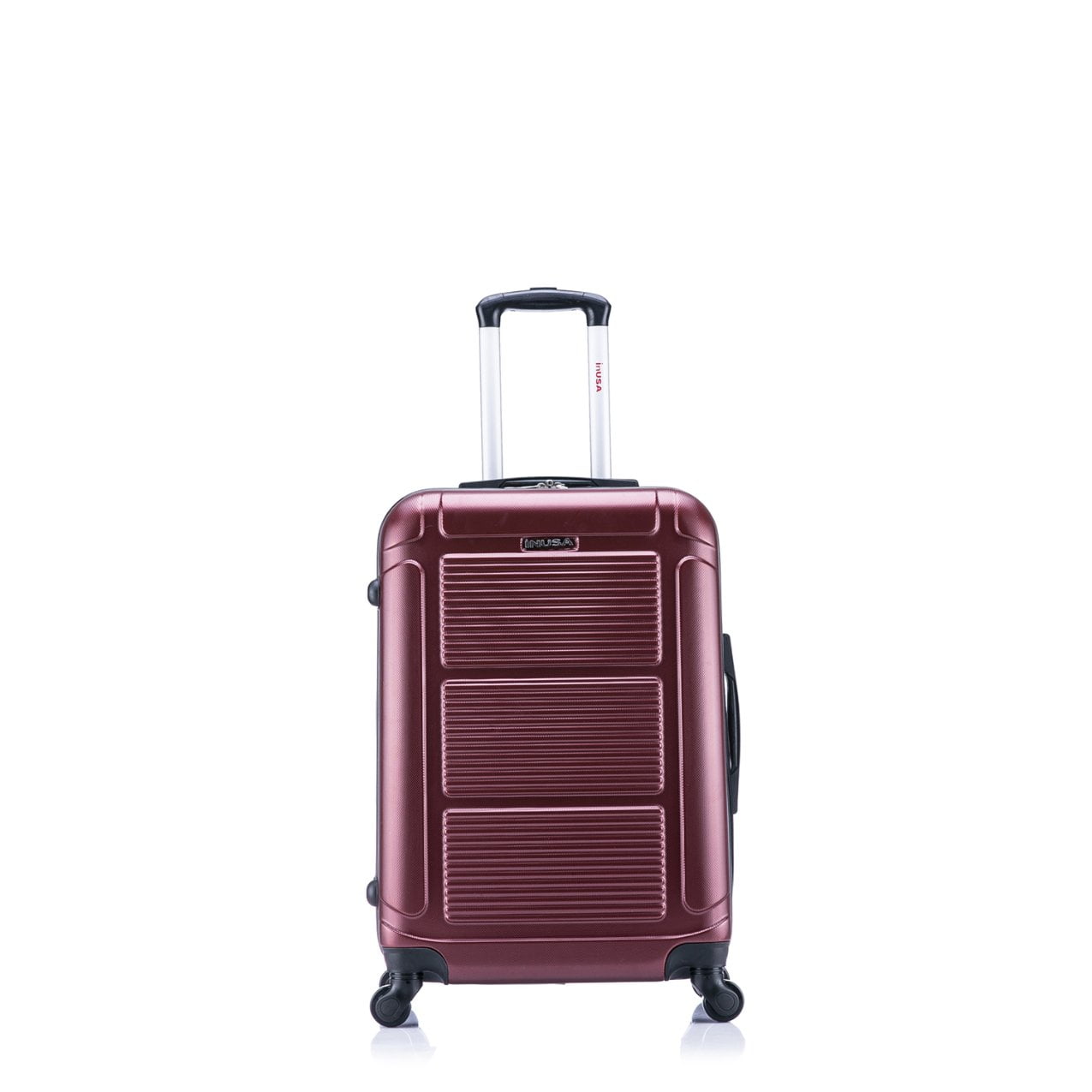 InUSA Pilot 24" Hardside Lightweight Luggage with Spinner Wheels, Handle, and Trolley, Wine