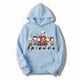 thumbnail image 4 of Sudadera con capucha de dibujos animados para hombre y mujer, suéter informal de gran tamaño con logotipo de Snoopy Friends, ropa de pareja, Tops, primavera y otoño, 2024, 4 of 5