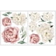 thumbnail image 5 of Calcomanías de pared de acuarela de peonía - calcomanías de pared de flores de decoración de peonía Ormromra WMPH-1819-3, 5 of 6